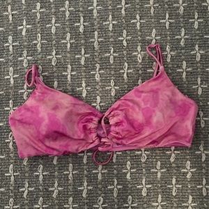 Pink bikini top